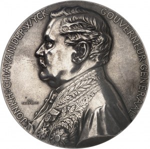 Wilhelmine (1890-1948). Médaille, Jonkheer Carel Herman Aart van der Wyck, Gouverneur général, par J.-C. Chaplain 1899, Paris.