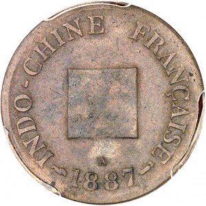 Dritte Republik (1870-1940). Wasserzeichen, nicht perforiert 1887, A, Paris.