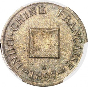 IIIe République (1870-1940). Sapèque, non perforée 1897, A, Paris.