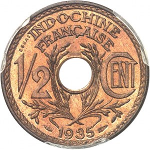 IIIe République (1870-1940). Saggio di 1/2 centième 1935, Parigi.