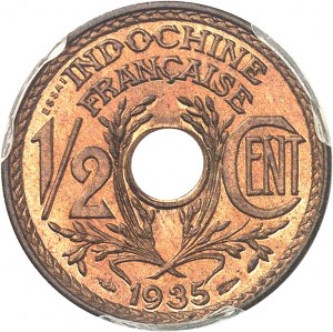 IIIe République (1870-1940). Saggio di 1/2 centième 1935, Parigi.