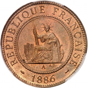 IIIe République (1870-1940). 1 centième 1886, A, Paris.