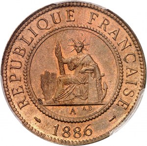 Third Republic (1870-1940). 1 centième 1886, A, Paris.