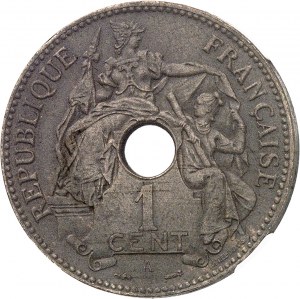 Terza Repubblica (1870-1940). Pezzo di prova da 1 centesimo in bronzo, brunito e opaco (PROOF MATTE) 1896, A, Parigi.