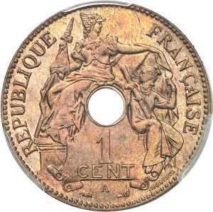Tretia republika (1870-1940). 1 cent bronzový, leštený flan (PROOF) 1897, A, Paríž.
