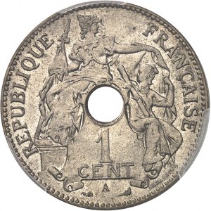 IIIe République (1870-1940). Épreuve de 1 cent, en bronze argenté, Frappe spéciale (SP) 1898, A, Paris.