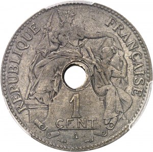 IIIe République (1870-1940). Épreuve de 1 cent, en bronze argenté, Frappe spéciale (SP) 1902, A, Paris.