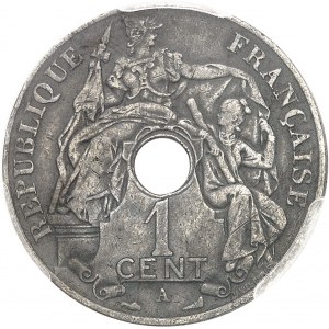 Třetí republika (1870-1940). Proof 1 cent, postříbřený bronz, Frappe spéciale (SP) 1909, A, Paříž.