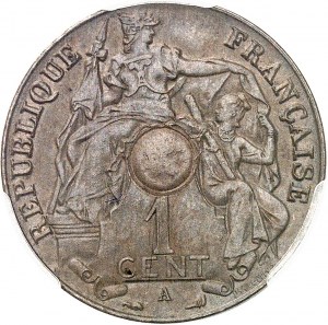 Third Republic (1870-1940). 1 cent, unperforated 1921, A, Paris.