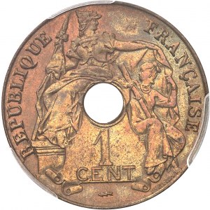 Trzecia Republika (1870-1940). 1 cent 1922, błyskawica, Poissy.