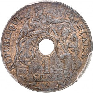 Tretia republika (1870-1940). Proof 1 cent, postriebrený bronz, Frappe spéciale (SP) 1931, A, Paríž.