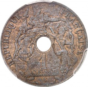 Terza Repubblica (1870-1940). Prova di 1 centesimo, bronzo argentato, Frappe spéciale (SP) 1931, A, Parigi.