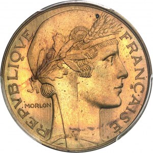 Terza Repubblica (1870-1940). Prova di 1 centesimo, imperfetta, in bronzo alluminato, di Morlon, Frappe spéciale (SP) 19-- (1931), A, Parigi.
