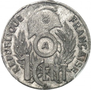 Stato francese (1940-1944). Prova di conio dell'1 centesimo con segno di zecca a forma di cuore su un tondello di piombo non perforato, di R. Mercier, Frappe spéciale (SP) 1940, A, Parigi.
