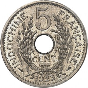 Třetí republika (1870-1940). Zkušební 5 centů, Frappe spéciale (SP) 1923, Paříž.