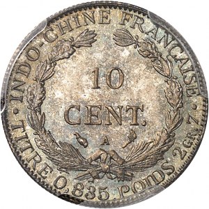 Terza Repubblica (1870-1940). 10 centesimi 1902, A, Parigi.