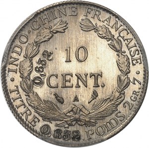Třetí republika (1870-1940). Zkouška 10 centů s nominální hodnotou 0,632, Frappe spéciale (SP) 1919, A, Paříž.