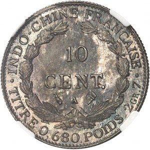 Dritte Republik (1870-1940). Versuch 10 Cent(ièmes), unvollständiges Datum, schweres Gewicht und Medaillenprägung 19-- (1931), A, Paris.