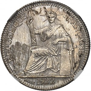 Tretia republika (1870-1940). 10 centov 1922, A, Paríž.