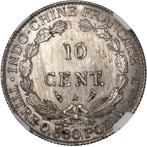Třetí republika (1870-1940). 10 centů 1922, A, Paříž.
