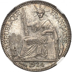Třetí republika (1870-1940). 10 centů 1924, A, Paříž.