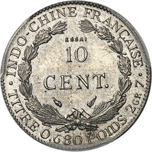 Dritte Republik (1870-1940). Versuch von 10 Cent(ièmes) aus Nickel, Sonderprägung (SP) 1937, Paris.