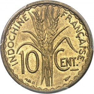 Prozatímní vláda Francouzské republiky (1944-1946). Proof of 10 cent(ies) in aluminium-bronze, Frappe spéciale (SP) 1945, B, Beaumont-le-Roger.