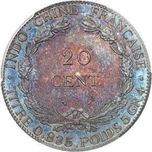 Třetí republika (1870-1940). 20 centů 1898, A, Paříž.