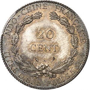 Dritte Republik (1870-1940). 20 Cent(ièmes) 1902, A, Paris.