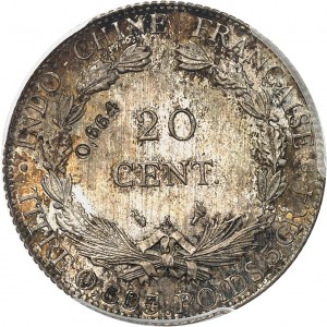 Třetí republika (1870-1940). Zkouška 20 centů s nominální hodnotou 0,664, Frappe spéciale (SP) 1919, A, Paříž.