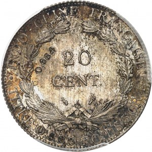 IIIe République (1870-1940). Essai de 20 cent(ièmes) au titre 0,664, Frappe spéciale (SP) 1919, A, Paris.