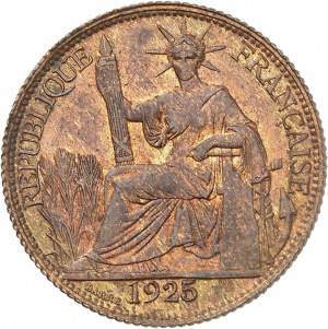 Tretia republika (1870-1940). 20 centov, na bronzovom blanku 1925, A, Paríž.