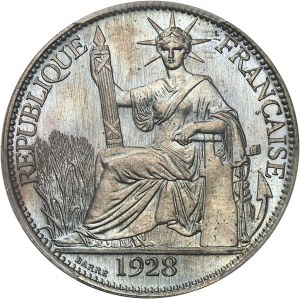 IIIe République (1870-1940). Proof (without TRIAL) of 20 cent(ièmes) in cupro-nickel, Frappe spéciale (SP) 1928, A, Paris.
