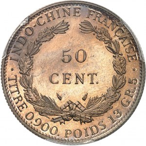 Dritte Republik (1870-1940). Vorserie von 50 Cent(ièmes) aus Kupfer-Nickel, Sonderprägung (SP) 1936, Paris.