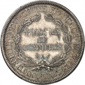 Third Republic (1870-1940). Piastre, aspect Flan bruni 1885, A, Paris.