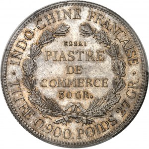 Tretia republika (1870-1940). Essai de la piastre, neúplný dátum, Frappe spéciale (SP) 19-- (1920), Paríž.