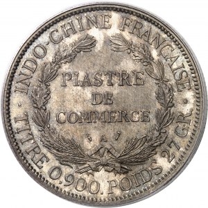IIIe République (1870-1940). Piastre, variété avec le faisceau 1895, A, Paris.
