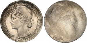 Terza Repubblica (1870-1940). Coppia di prove uniface della piastre, in argento, senza differenze o officine, Frappe spéciale (SP) 1931, Parigi.