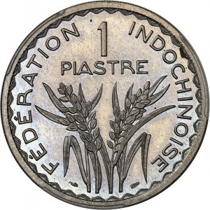 Rząd Tymczasowy Republiki Francuskiej (1944-1946). Test 1 piastra, Frappe spéciale (SP) 1946, Paryż.
