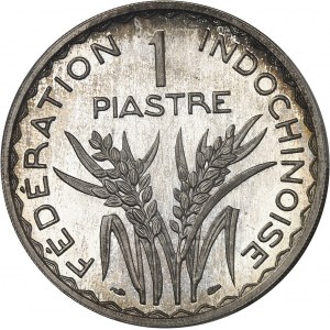 Štvrtá republika (1947-1958). Skúška z 1 piastra, striebro, Frappe spéciale (SP) 1947, Paríž.