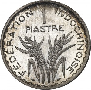 Czwarta Republika (1947-1958). Próba 1 piastra, srebro, Frappe spéciale (SP) 1947, Paryż.