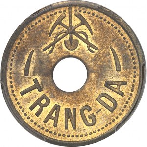 Tretia republika (1870-1940). 12 (sapèques) zo zinkových baní Trang-Da ND (1919).