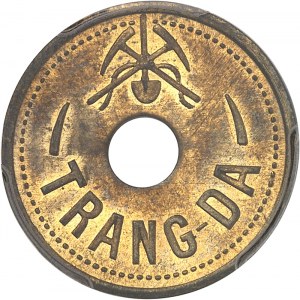 Third Republic (1870-1940). 12 (sapèques) from Trang-Da ND zinc mines (1919).