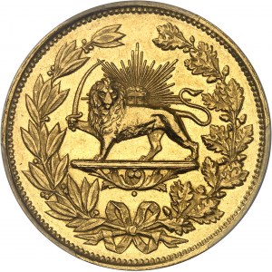 Nassereddine Shah (1848-1896). Medal za odwagę z modułem 5 tomanów AH 1300 (1883), Teheran.