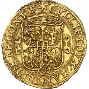 Mantova, Guglielmo Gonzaga (1550-1587). Scudo d'oro con sole (scudo del sole) ND, Mantova.