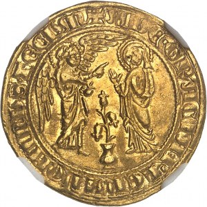 Napoli (Regno di), Carlo I d'Angiò (1266-1285). Salute o Carlino d'oro ND (1278-1285), Napoli.
