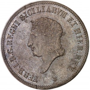 Napoli, Ferdinando I (1816-1825). 10 tornesi 1819, Napoli.