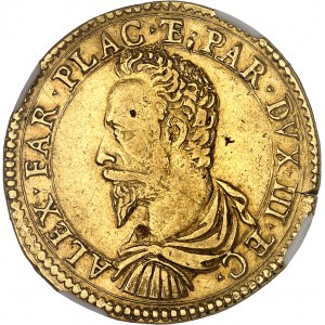 Parma a Piacenza (vojvodstvá), Alexander Farnese (1586-1592). 2 doppie z roku 1590 AC, Piacenza.