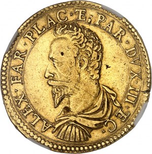 Parma und Piacenza (Herzogtümer), Alexander Farnese (1586-1592). 2 doppie datiert 1590 AC, Piacenza.