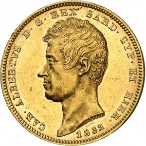 Savoy-Sardinia, Charles-Albert (1831-1849). 100 lír 1832, kotva, Janov.